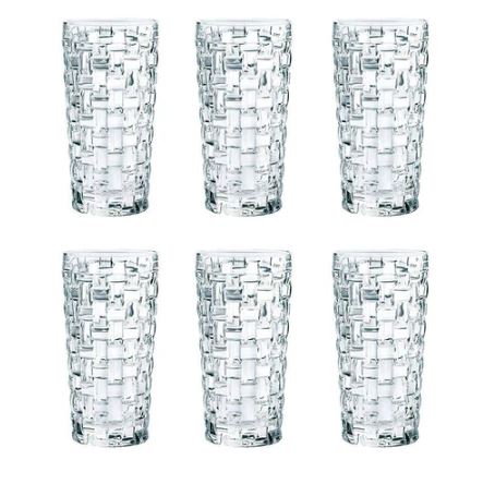 Bossa Nova Long Drink Glasses 350ml, Set of 6