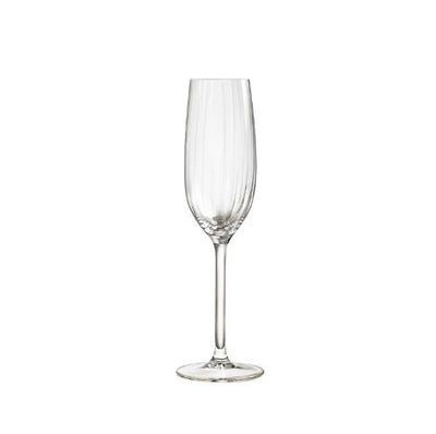 Striped Flute Glass - Set of 6