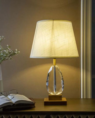 Prismatic Beauty Crystal Table Lamp
