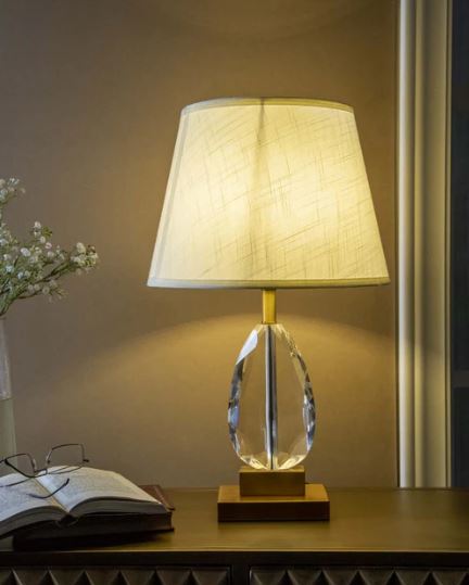Prismatic Beauty Crystal Table Lamp