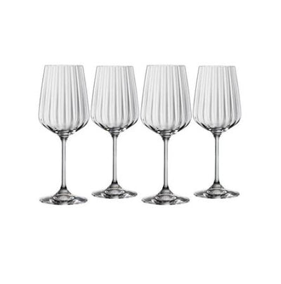 Lifestyle White Wine Glasses 440ml, Set of 4