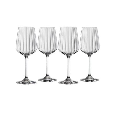 Lifestyle White Wine Glasses 440ml, Set of 4