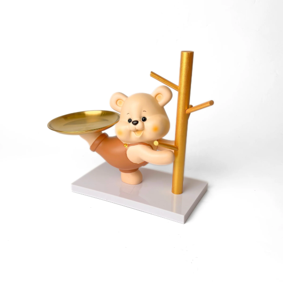 Sophisticated Teddy Tray Showpiece