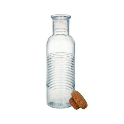 Hoop Glass Bottle with Cork Lid 1000ml