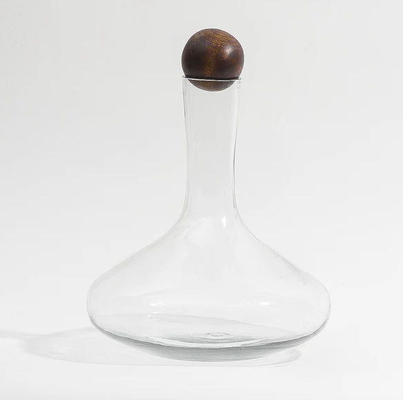 Arken Wine Decanter With Wooden Stopper 1800ml - Clear