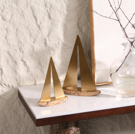 Sailboat Marble Object