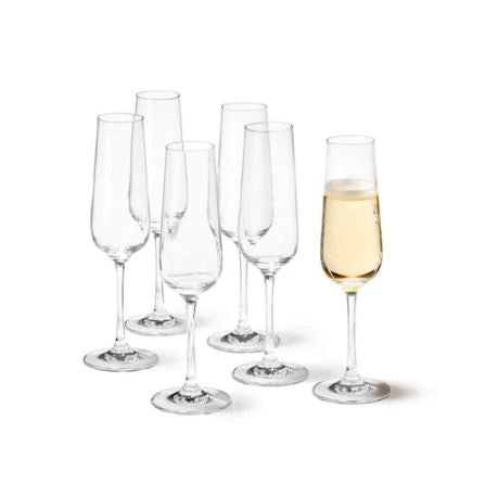 Tivoli Champagne Glasses 210ml, Set of 6