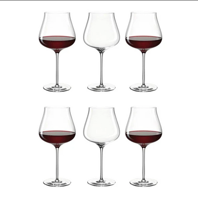 Brunelli Burgundy Glasses 770ml, Set of 6