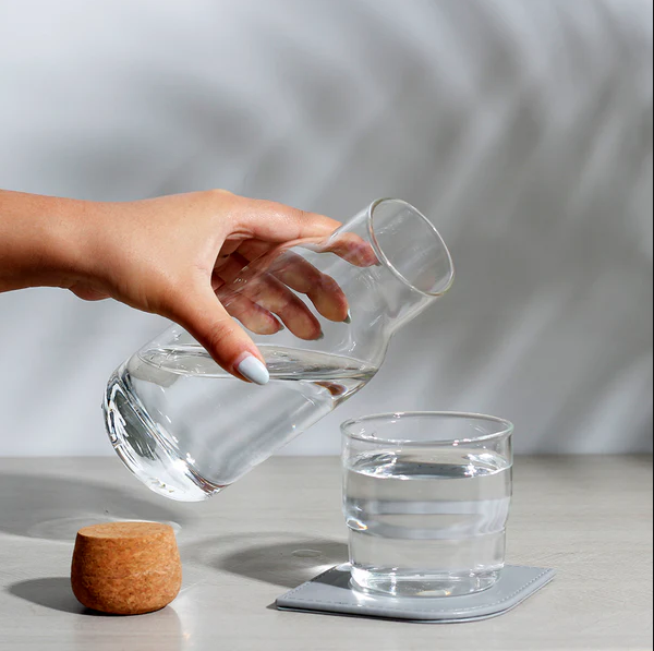 Borosilicate Glass Bottle With Cork Lid - Large