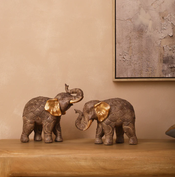 Trunk Up Triumphs Elephant Figurine (Single)