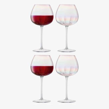 Pearl Red Wine Glasses 460ml, Set of 4