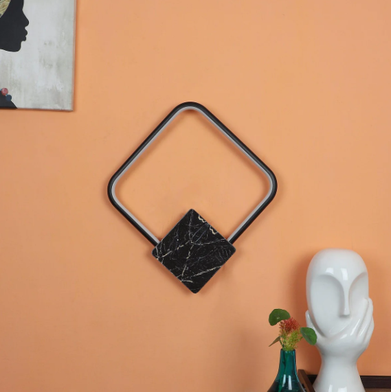 Brown And White Iron Wall Light