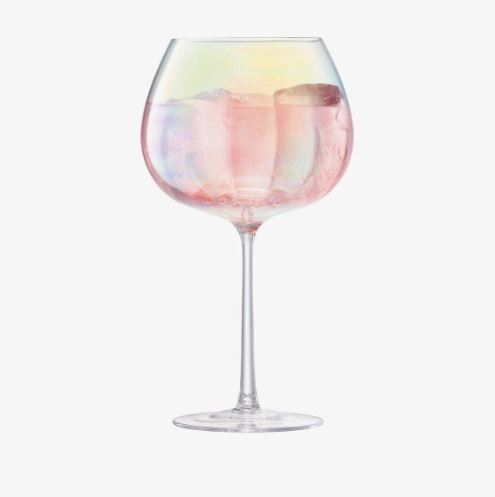 LSA Pearl Crystal Balloon Goblet - Set of 2 - Made In Poland