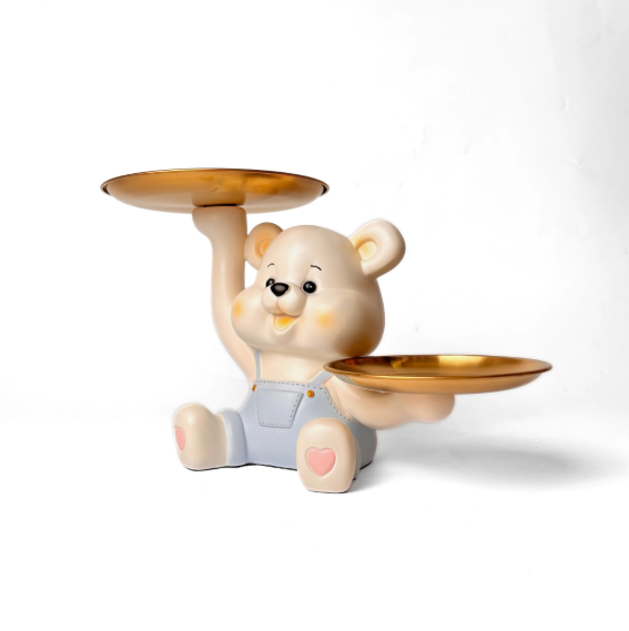 Luxurious Teddy Tray Showpiece