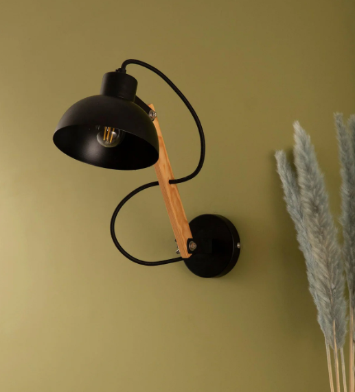 Farrah Sit Wood Wall Sconce