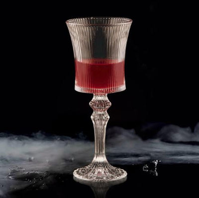 Vintage Striped Wine Glass - Set Of 6