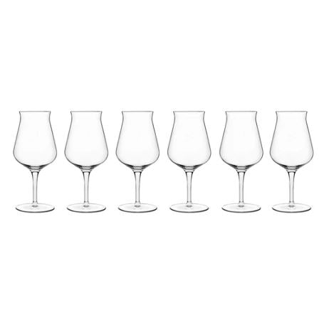 Birrateque Beer Glasses 420ml, Set of 6