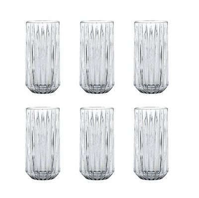 Jules Long Drink Glasses 375ml, Set of 6