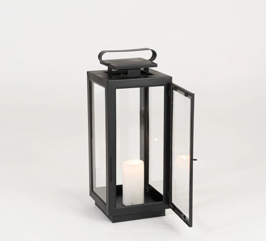Kuba Metal Lantern - Black