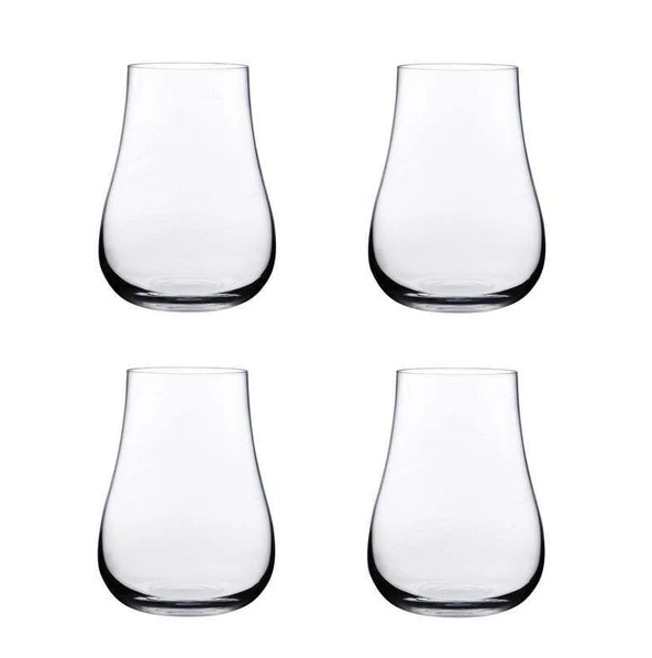 Vintage Whiskey Tumblers 330ml, Set of 4