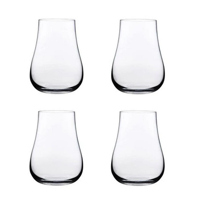 Vintage Whiskey Tumblers 330ml, Set of 4