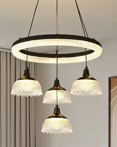 Serene Glow LED Chandelier