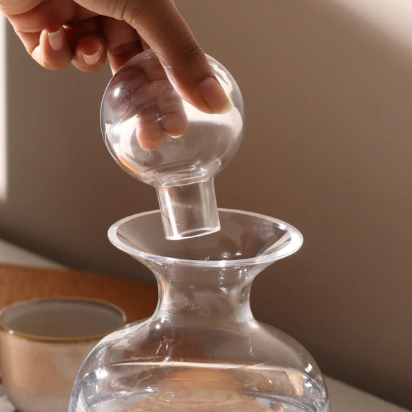 Sarabi Glass Water Carafe 750ml - Clear