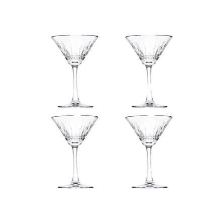 Elysia Martini Glasses 220ml, Set of 4