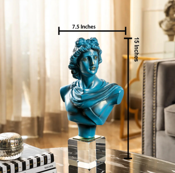 Apollo’s Grace Home Decorative Showpiece for Home Decor - Blue