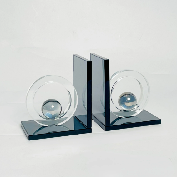 Crystal Ball Bookend Showpiece