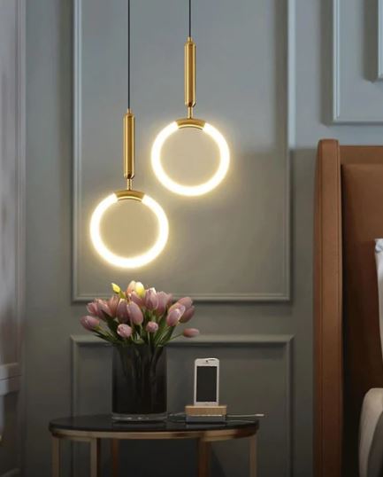Luminous Ring LED Pendant Light - Set Of 2
