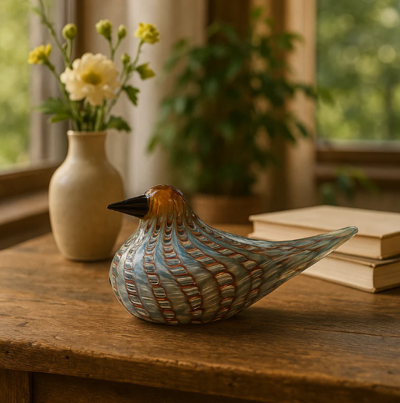 Glass Bird Figurines - Ashley Sparrow