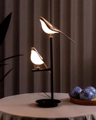 Aves 2-Bird Ambient Desk Lamp