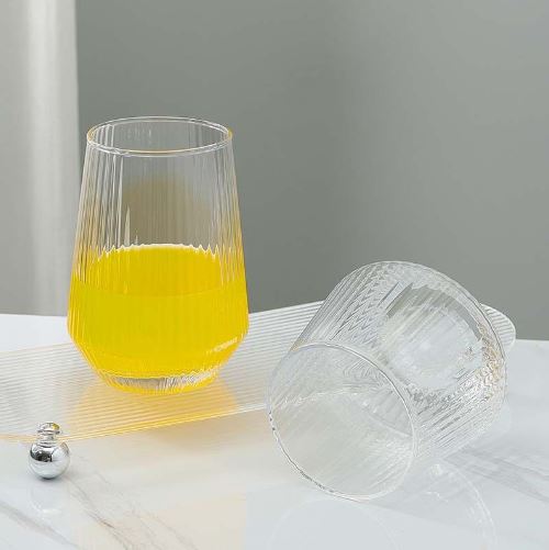 Sleek Striped Glass - Set of 6
