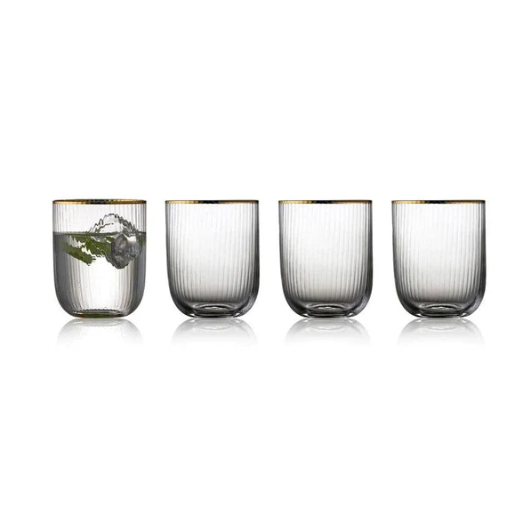Palermo Gold Tumblers 350ml, Set of 4