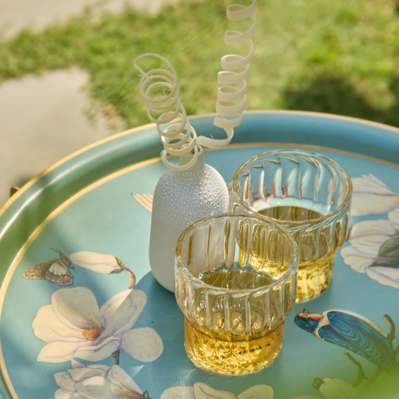 Fluted Drinking Glass - Small (Set of 2)