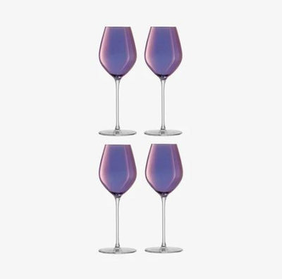 Aurora Champagne Tulip Glasses 285ml, Set of 4 - Polar Violet