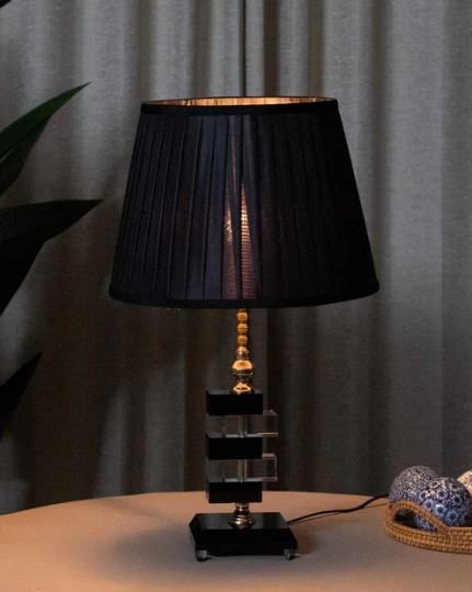 Brilliant Glow Crystal Glass Table Lamp