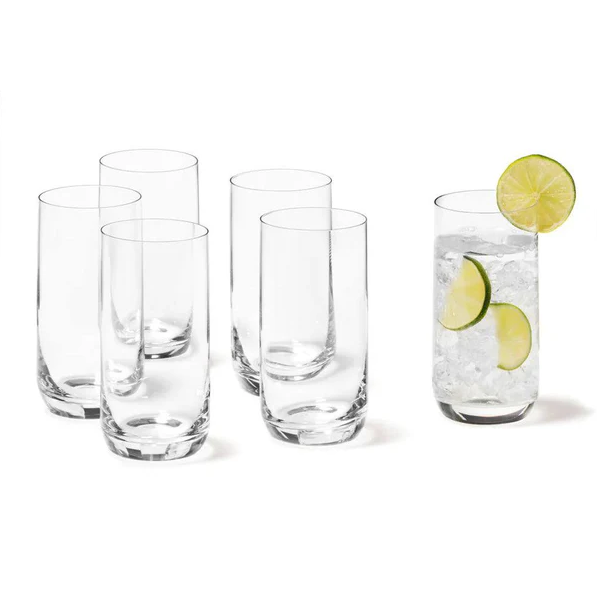 Daily Long Drink Glasses 330ml, Set of 6