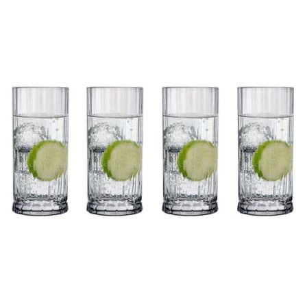 Wayne Tall Highball Glasses 360ml, Set of 4