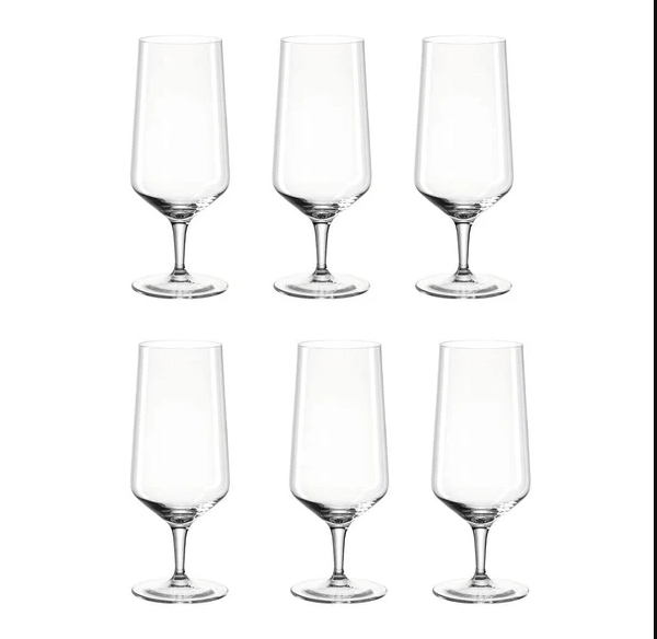 Puccini Beer Glasses 410ml, Set of 6