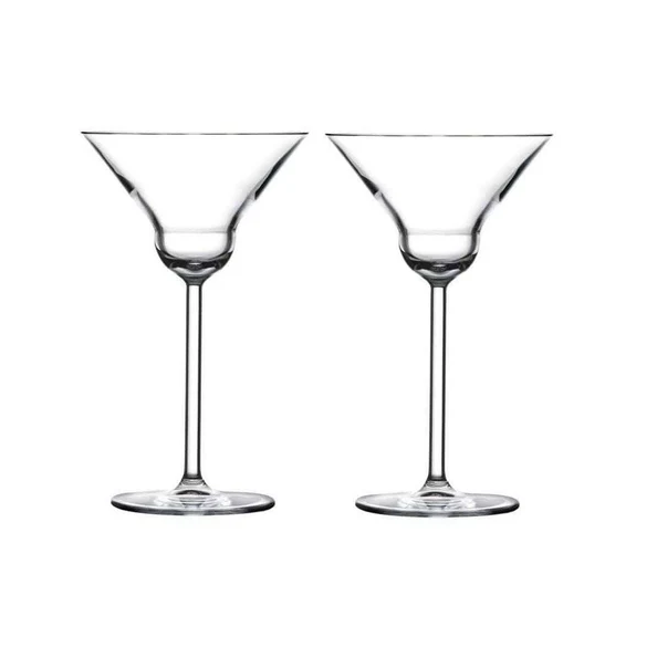 Rounded Martini Glasses 190ml, Set of 2