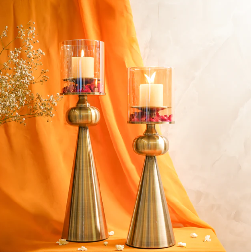 Gold Orb Cone Hurricane, Large