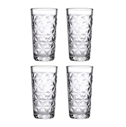 Estrella Long Drink Glasses 360ml, Set of 4