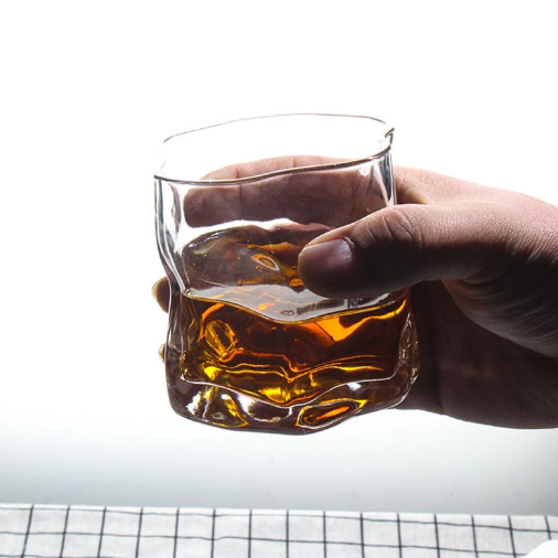 clear wave glass- set of 6