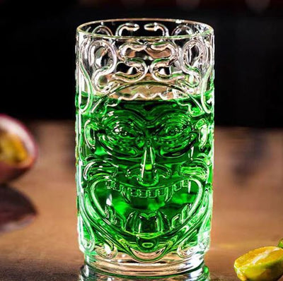 Summer Tiki Cocktail Glass - Set Of 6