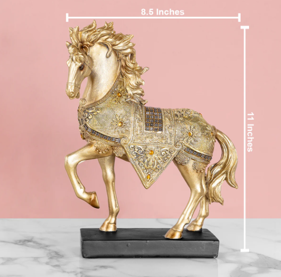Knight's Horse Table Decoration Showpiece for Home Decor