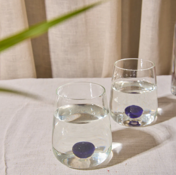 Handblown Drinking Glass - Azure (Set Of 2)