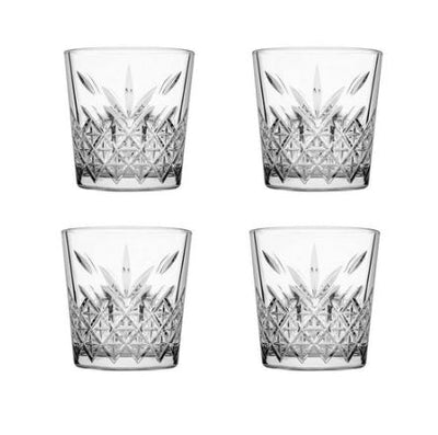 Timeless Tapered Whiskey Tumblers 345ml, Set of 4