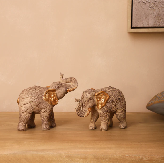 Embellished Elephant Figurine (Single)